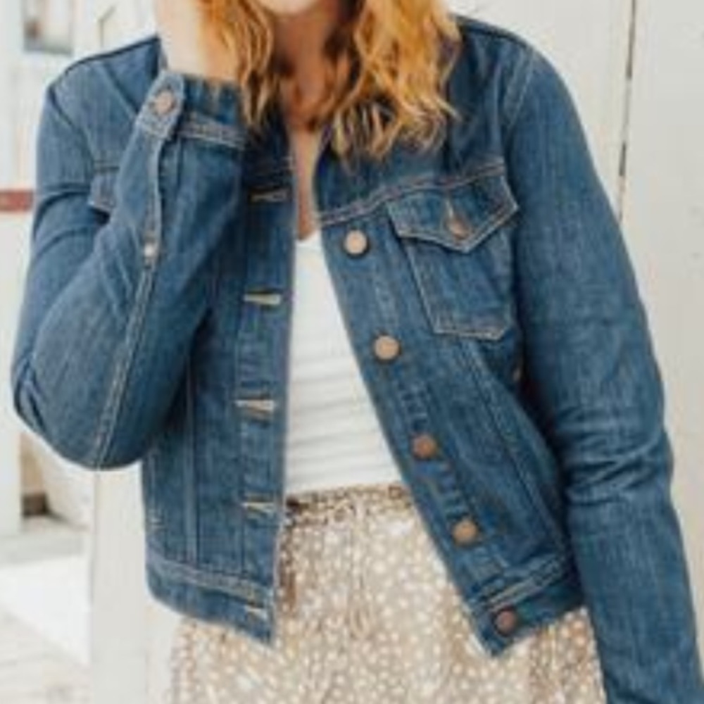 Carly Jean Los Angeles Kenton Dark Denim Jacket XL